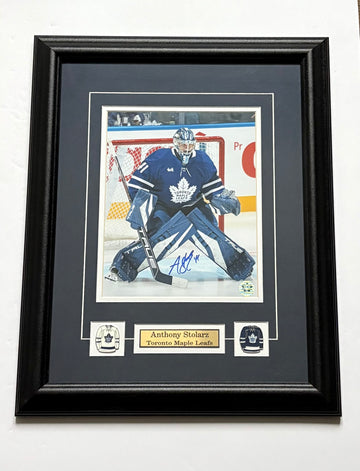 Anthony Stolarz Toronto Maple Leafs Autographed Framed
