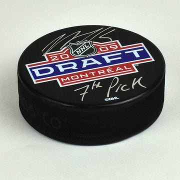 Nazem Kadri Autographed 2009 Draft Puck 7th pick