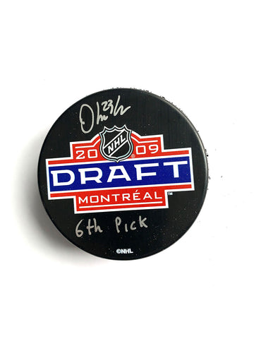 Oliver Ekman Larsson Autographed 2009 Draft Puck 6th pick