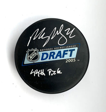 Peter Stastny Autographed 2005 Draft Puck Pick 44
