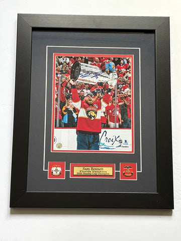 Sam Bennett Florida Panthers Stanley Cup Autographed Framed