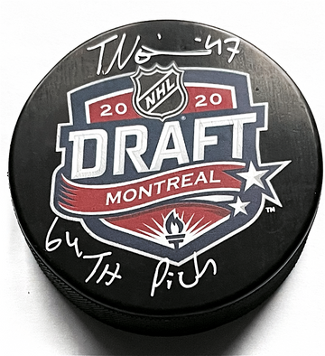 Topi Niemela Autographed 2020 Draft Puck 64th Pick