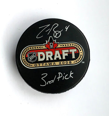 Zachary Bogosian Autographed Puck 2008 Draft 3rd pick