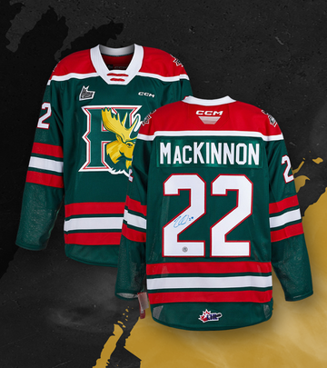 Nathan McKinnon Halifax Mooseheads Autographed Jersey