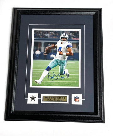 Dak Prescott Dallas Cowboys Autographed Framed