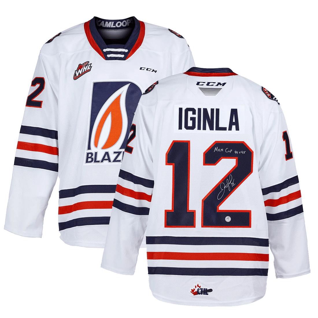Jarome Iginla Kamloops Blazers Autographed Jersey