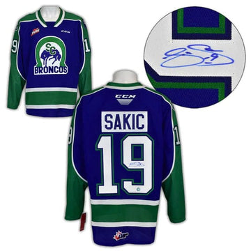 Joe Sakic  Autographed Swift Current Broncos