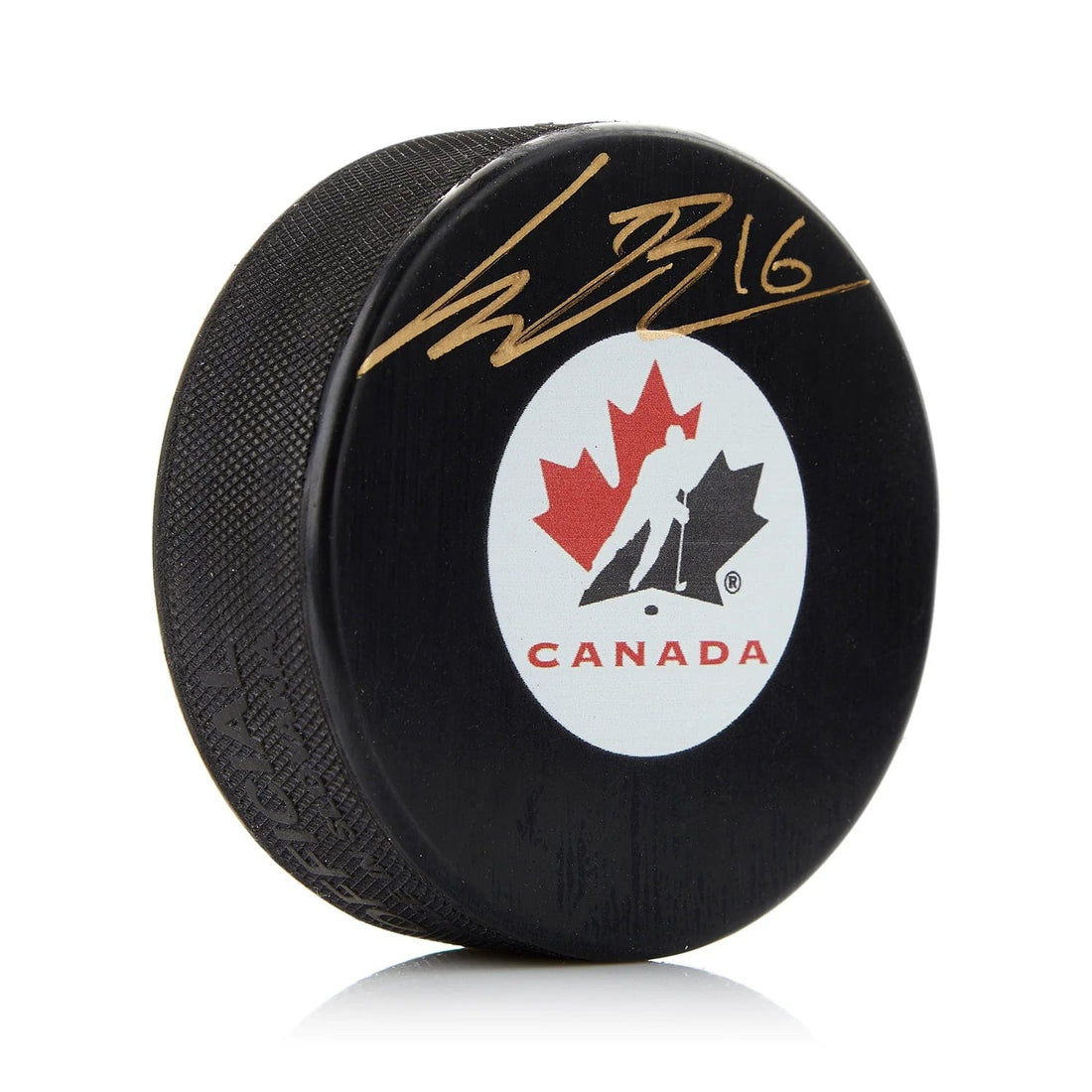 Connor Bedard Autographed Team Canada Puck