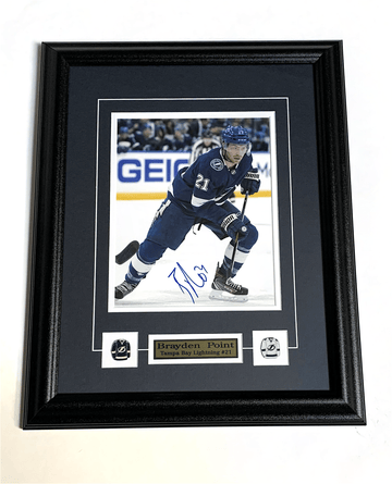 Brayden Point Tampa Bay Lightning Autographed Framed