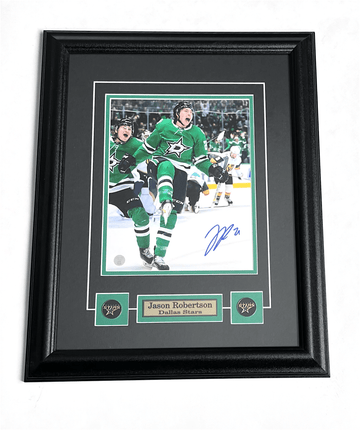 Jason Robertson Dallas stars Autograph ed framed 8x10 photo