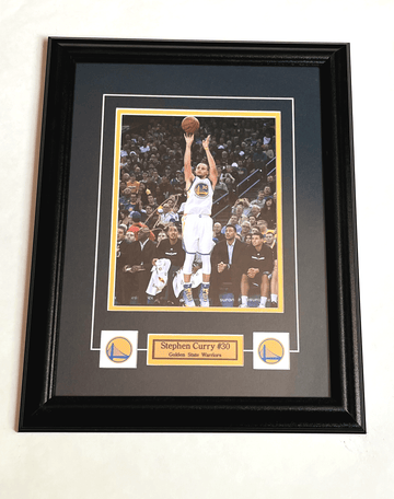 Stephen curry golden state warriors autographed framed