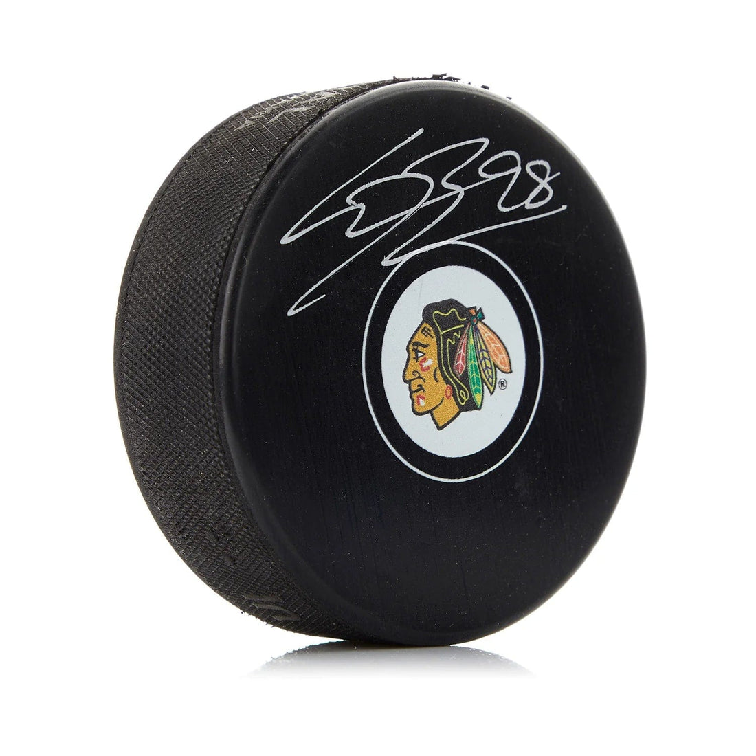 Connor Bedard autographed Chicago Blackhawks puck