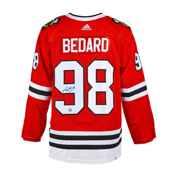 Bedard autographed Blackhawks pro jersey