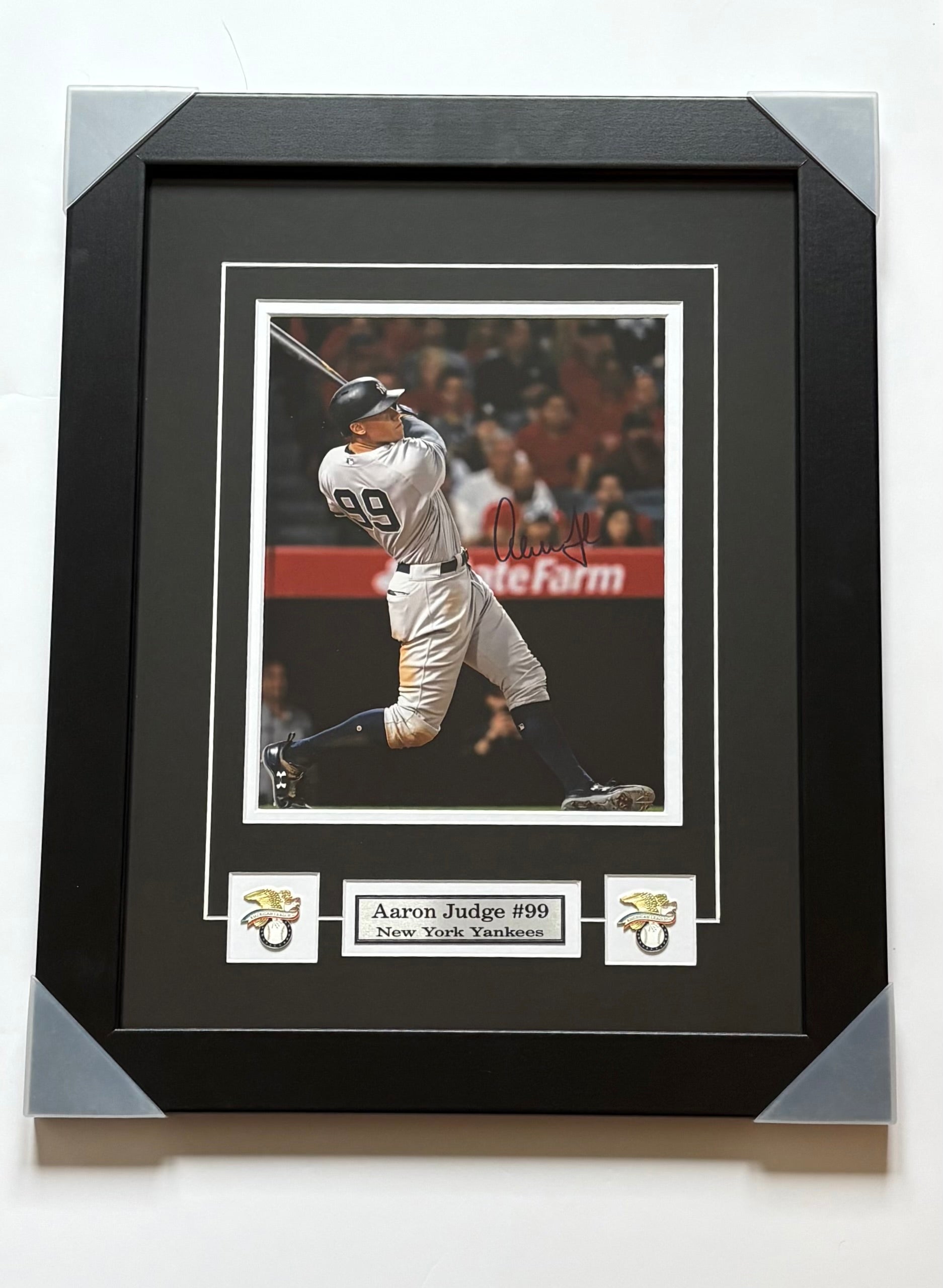 aaron judge new york yankees autographed framed photo