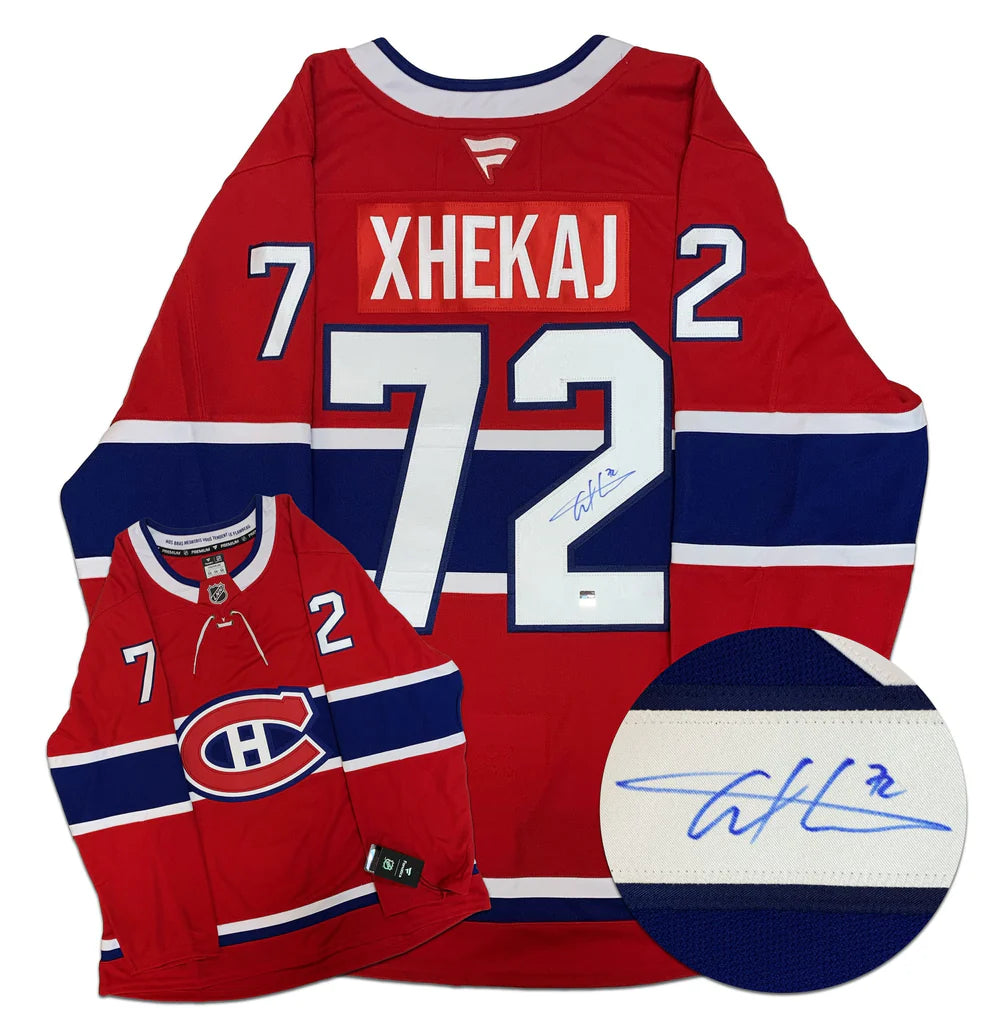 Arber Xhekaj Autographed Fanatics Premium Jersey