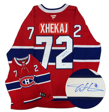 Arber Xhekaj Autographed Fanatics Premium Jersey