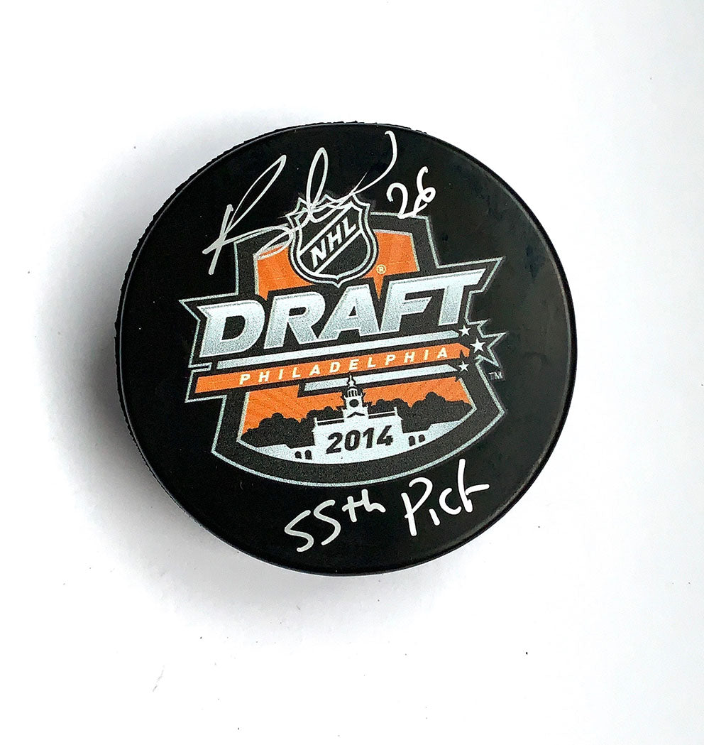 Brandon Montour Autographed 2014 Draft Puck 55th pick