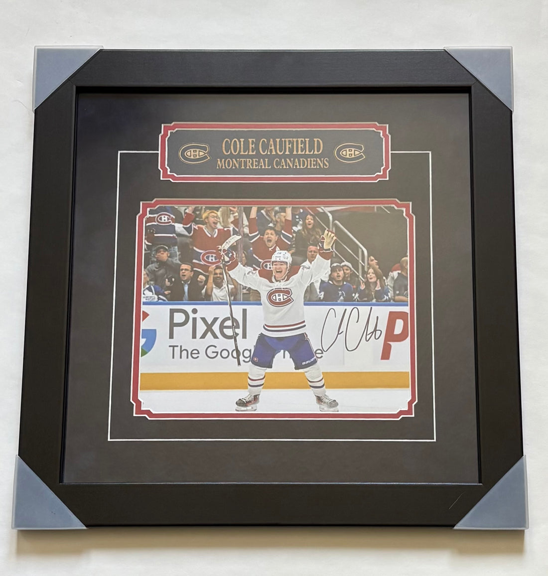 Authentic Autographed framed Cole Caufield Montreal Canadiens 
