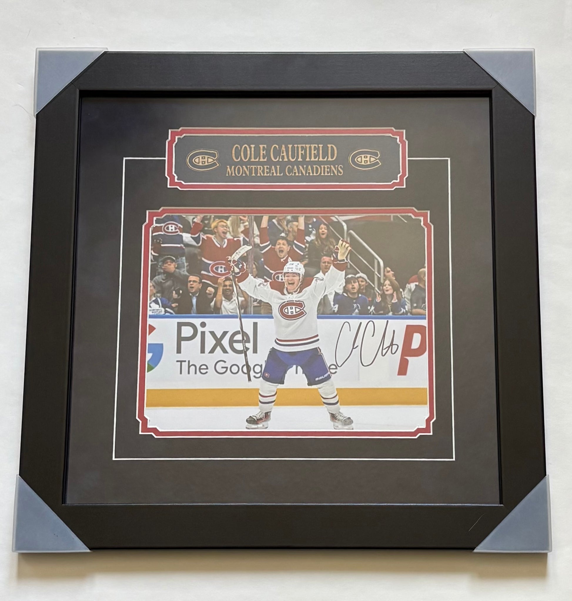 Authentic Autographed framed Cole Caufield Montreal Canadiens 
