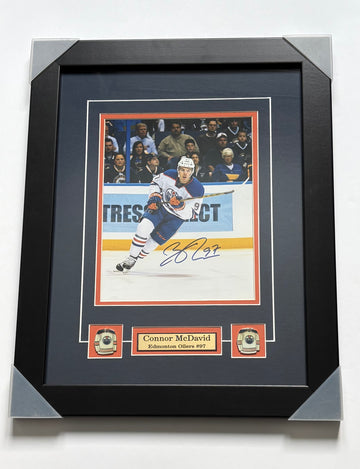 Autographed Framed Connor Mcdavid Edmonton Oilers