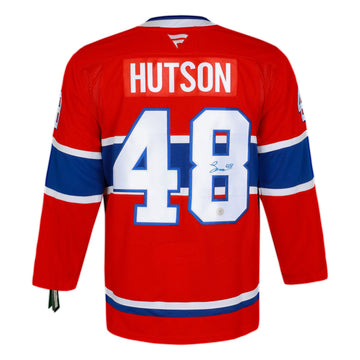 Lane Hutson Montreal Canadiens Autographed Fanatics Premier Jersey