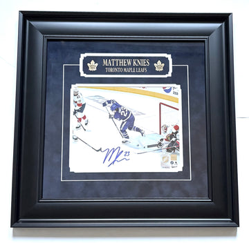 Matthew Knies Toronto Maple Leafs Autographed Goal Scoring Framed