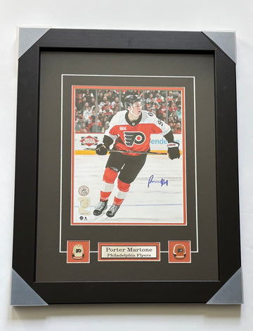 Authentic Porter Martone Philadelphia Flyers Autographed. Framed