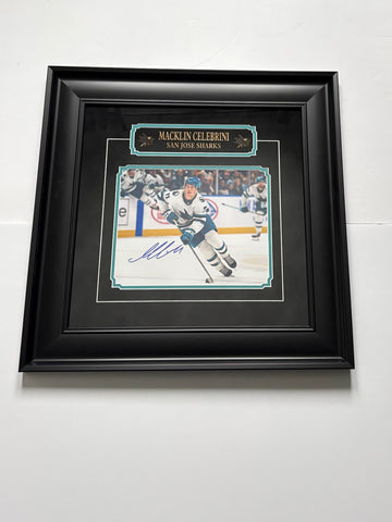 Macklin Celebrini San Jose. Sharks Autographed Framed