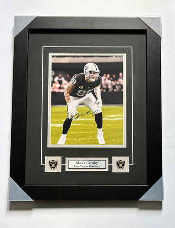 MVP Maxx Crosby Los Angeles Raiders Autographed Framed