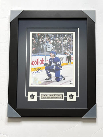 Authentic Autograph Matthew Knies Toronto Maple Leafs Framed