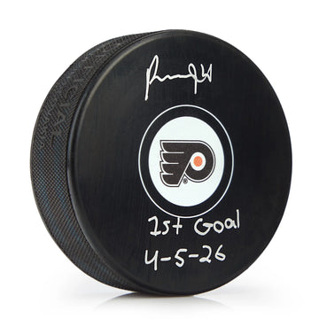 Authentic Porter Martone Autographed First Goal Puck COA