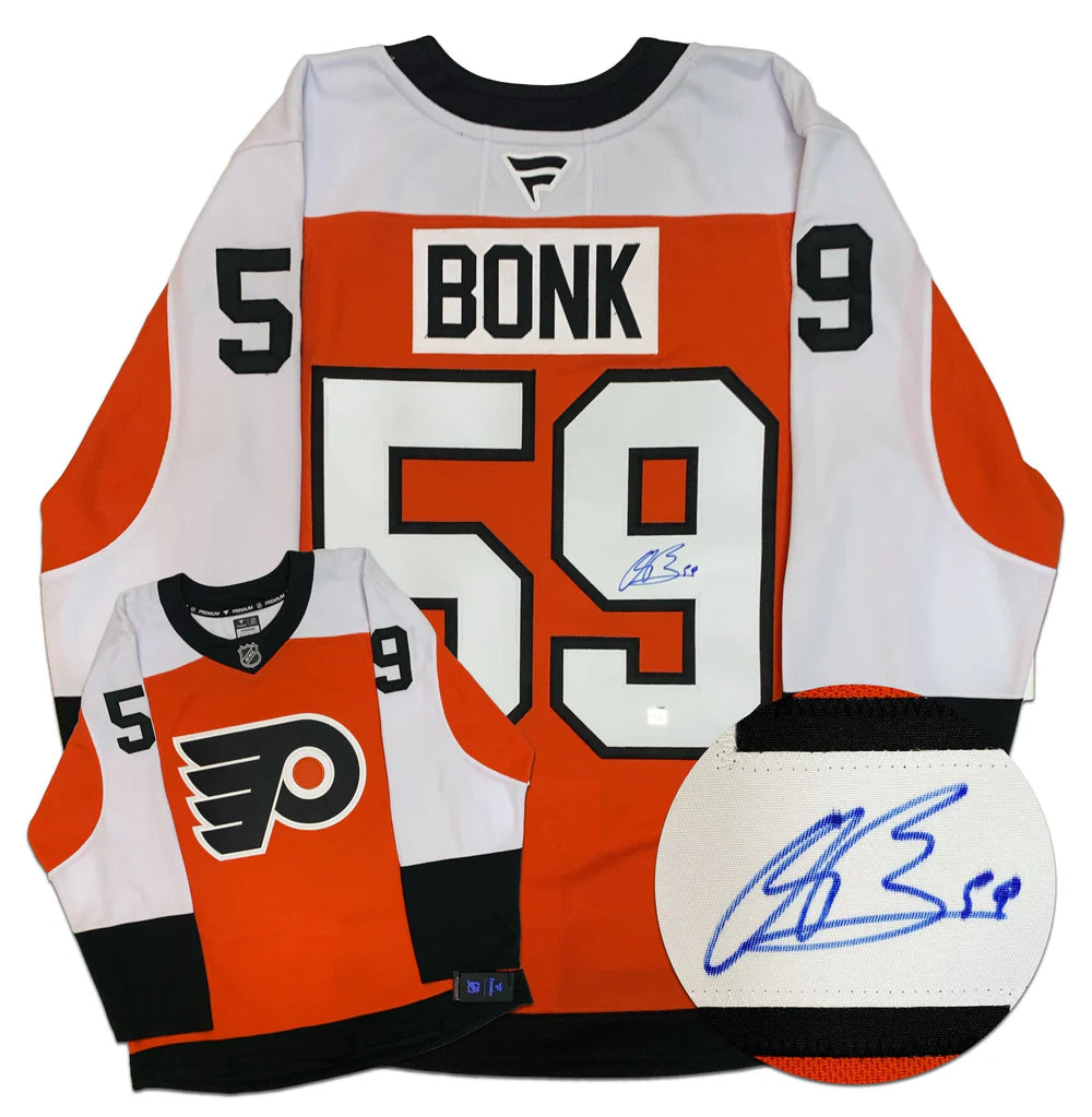 Oliver Bonk Philadelphia Flyers Fanatics Premium Autographed Jersey COA