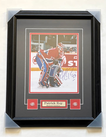 Autographed Framed Patrick Roy Montreal Canadiens HOF Goaltender