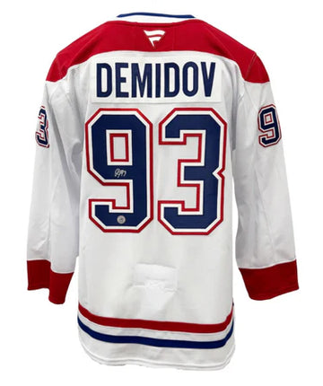 Ivan Demidov Montreal Canadians Fanatics Autographed Premier White Jersey