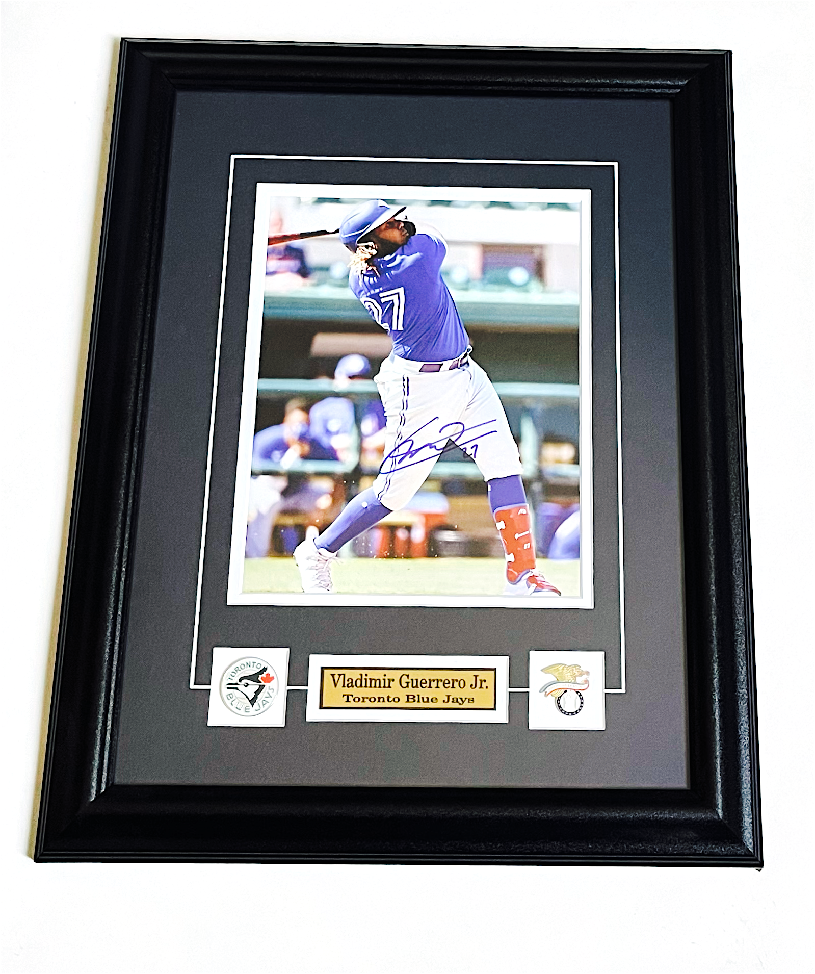 Vladimir Guerrero Jr Toronto Bluejays Autographed Framed COA