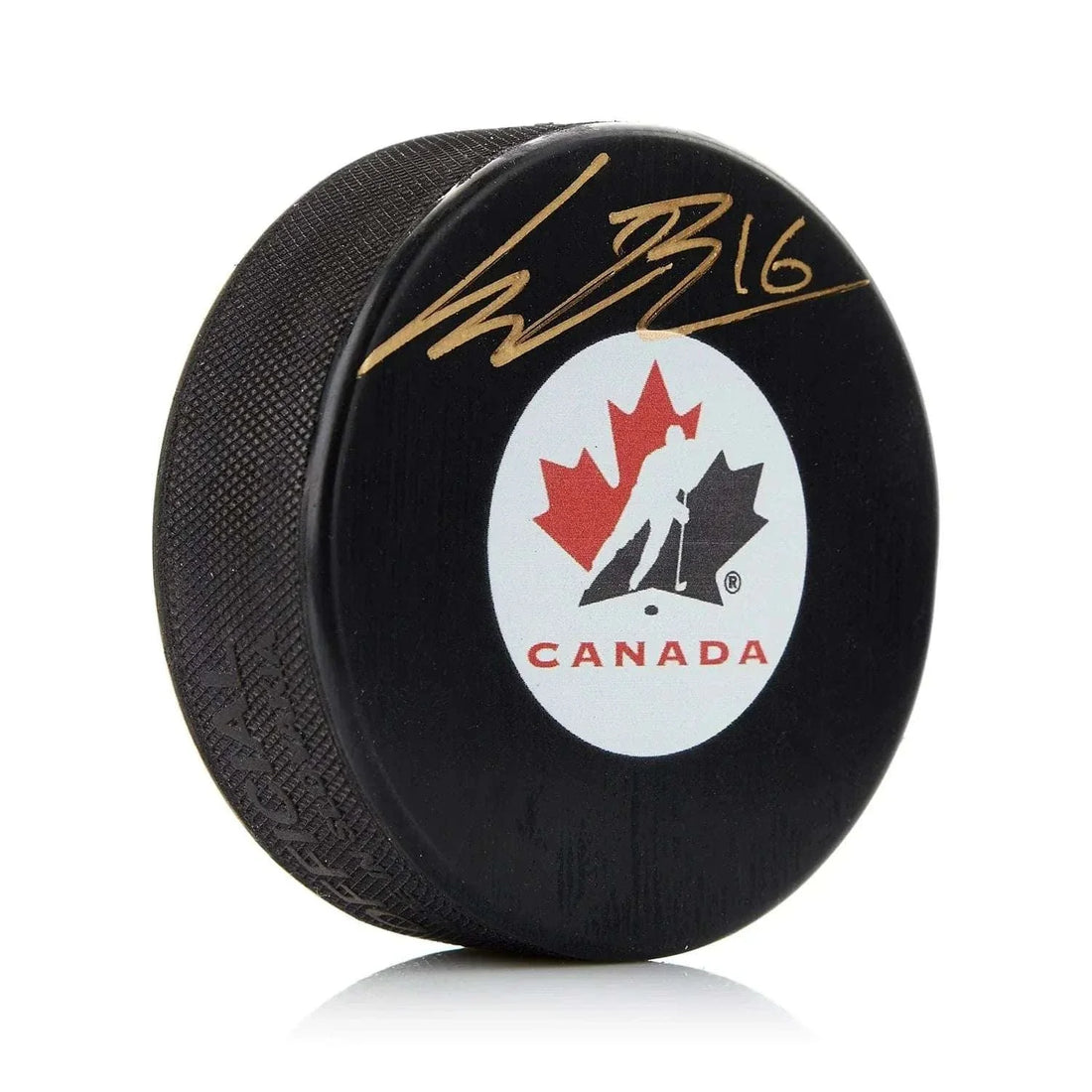 Connor Bedard autographed Team Canada hockey puck with certificate