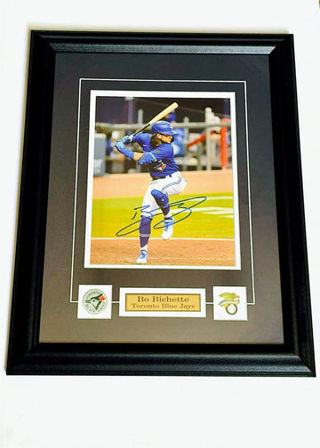 Bo bichette autographed framed picture 