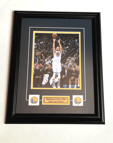 Stephen curry golden state warriors autographed framed 