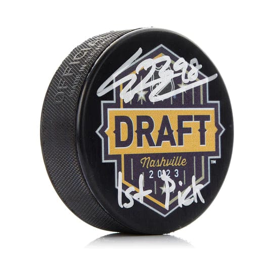 Connor bedard autographed draft puck